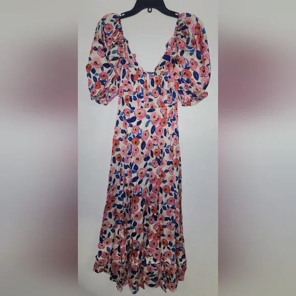 For Love & Lemons Gianna floral midi dress  Size XS - Picture 4 of 4